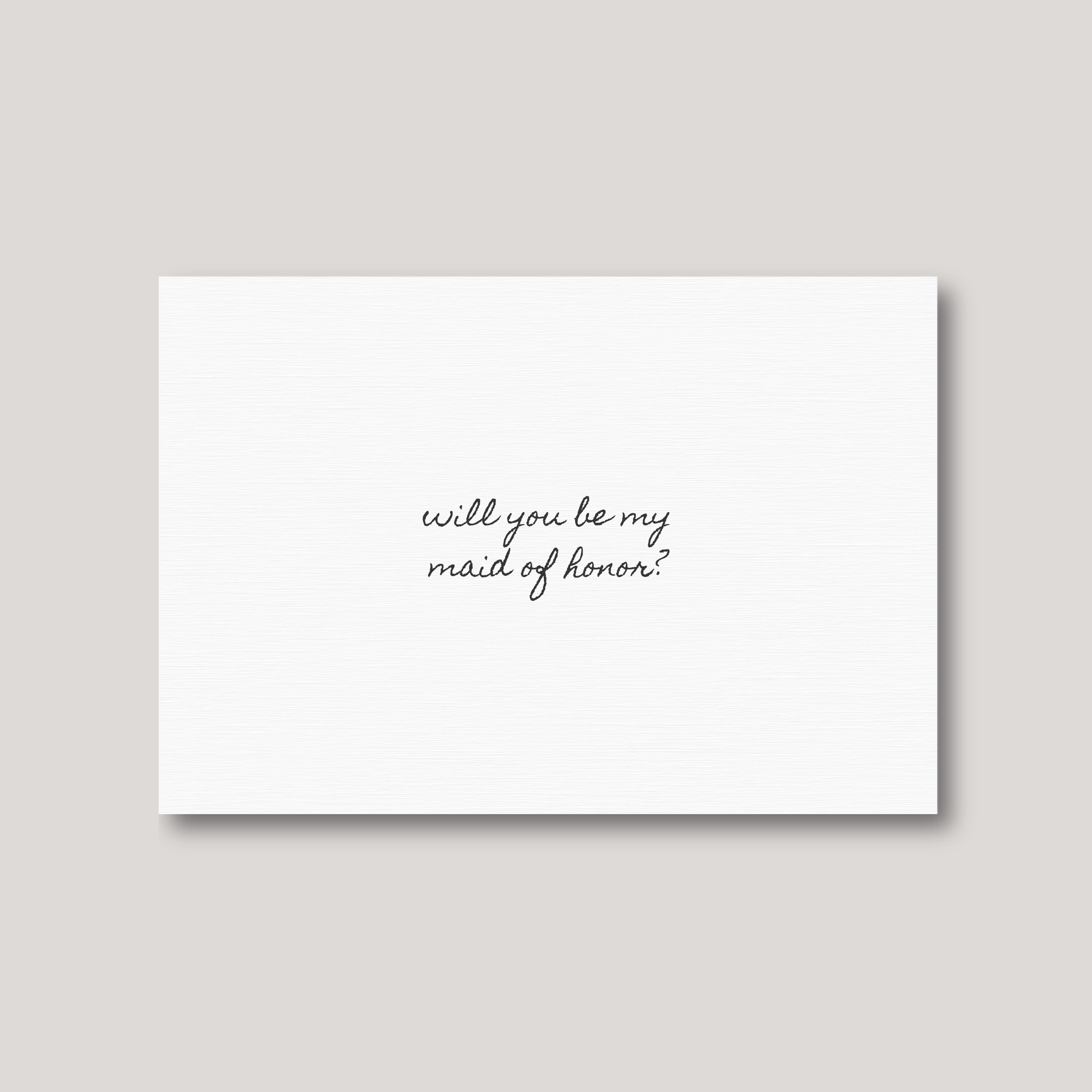 Tarjeta Maid of Honor