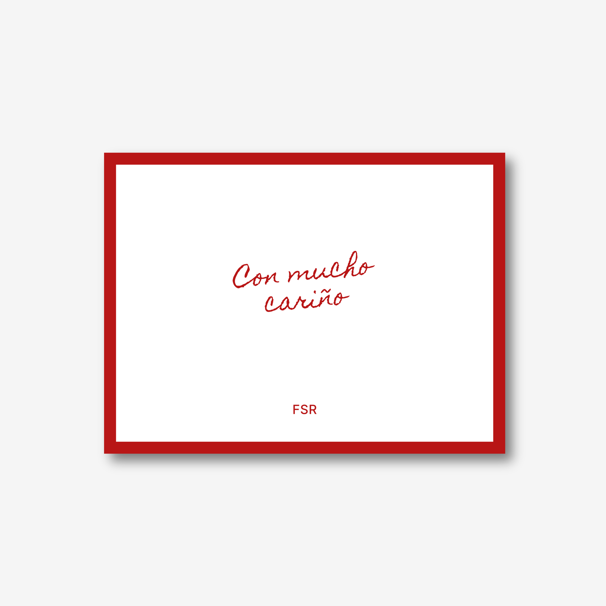 Tarjetas personalizadas – Con mucho cariño