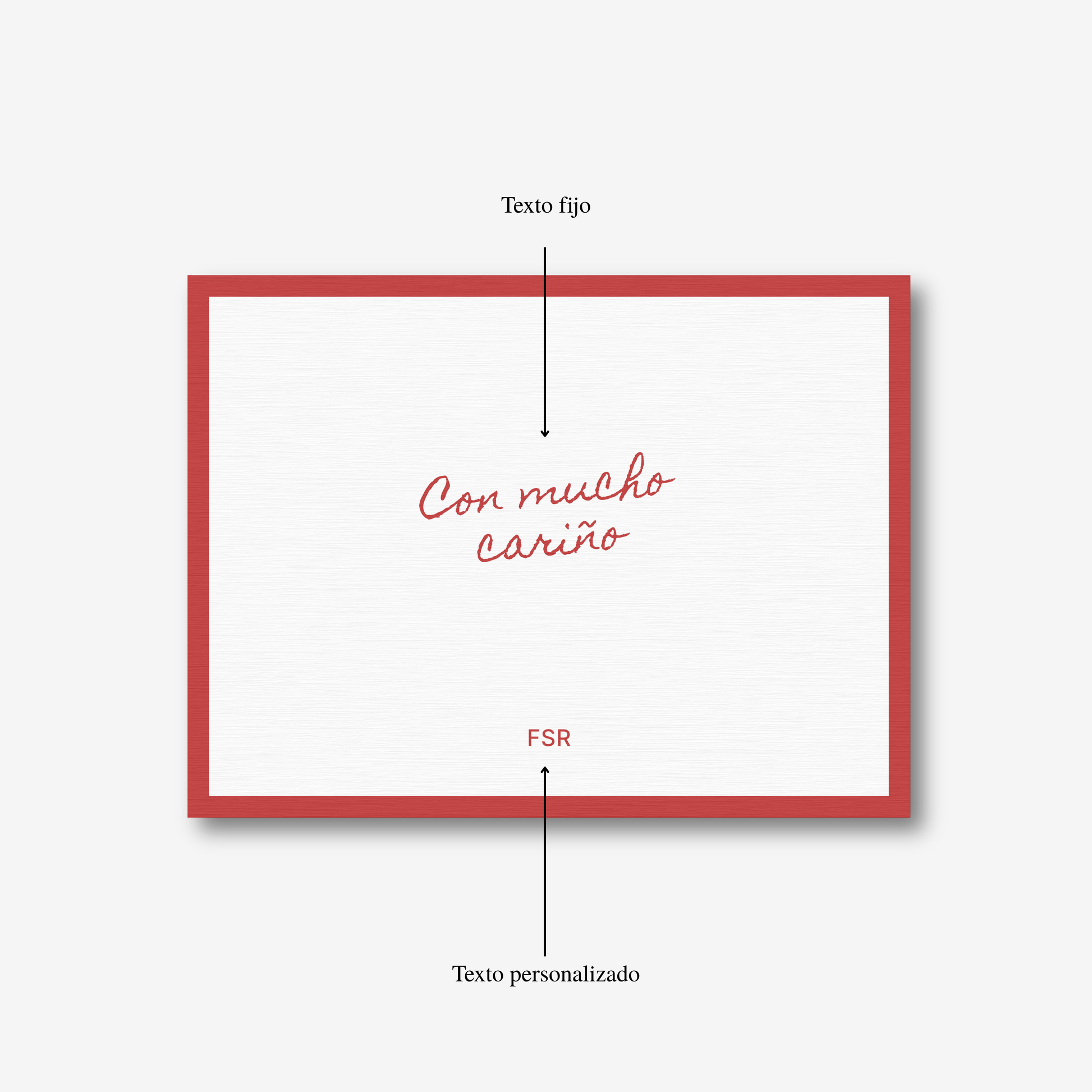 Tarjetas personalizadas – Con mucho cariño