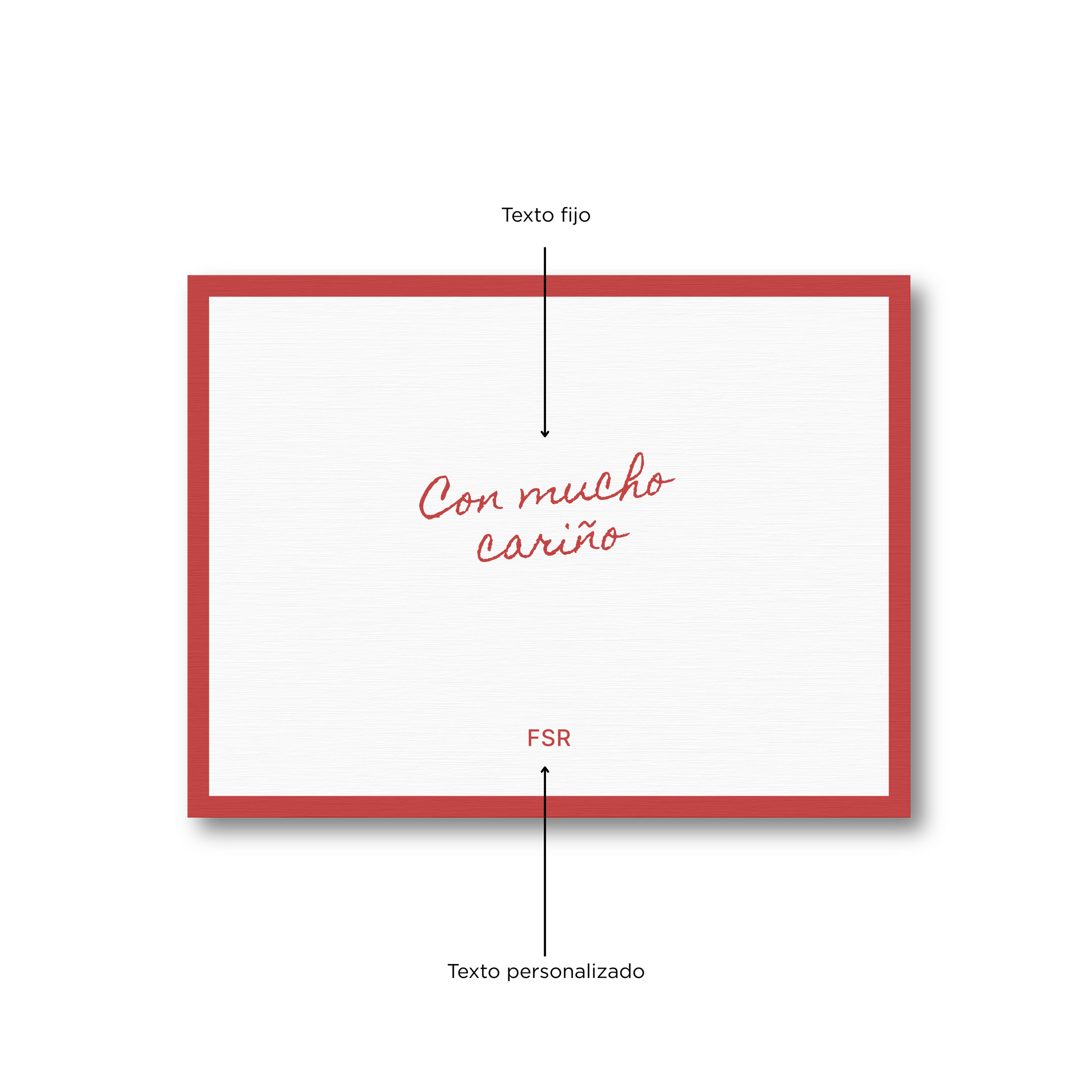 Tarjetas personalizadas – Con mucho cariño